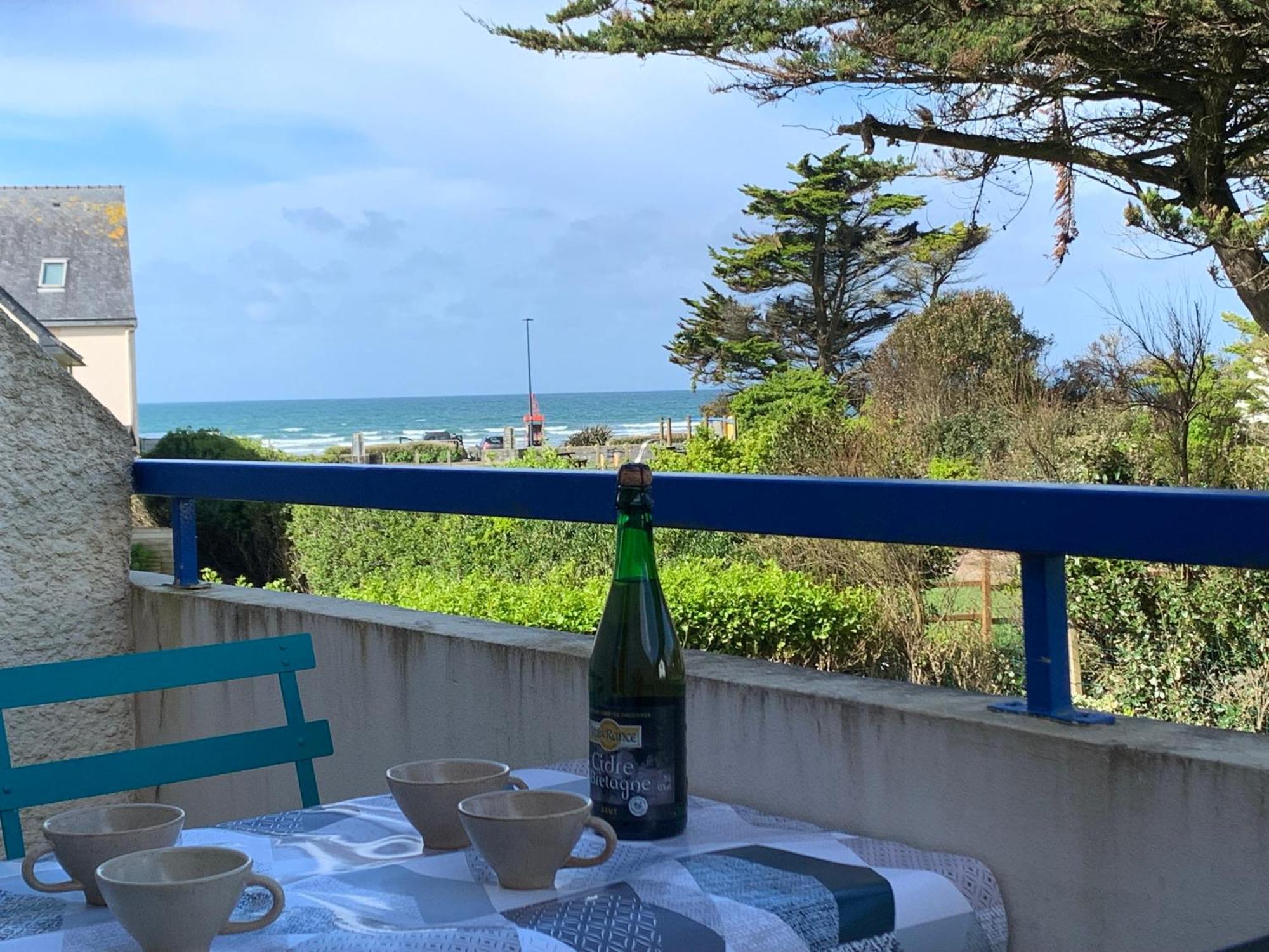 Studio Duplex Vue Mer 100M De La Plage Saint-Nic Luaran gambar